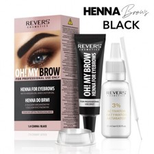 HENNA EYEBROW EYELASH BROW TINT Long Lasting Full Kit Dye Set Cream Brown Black