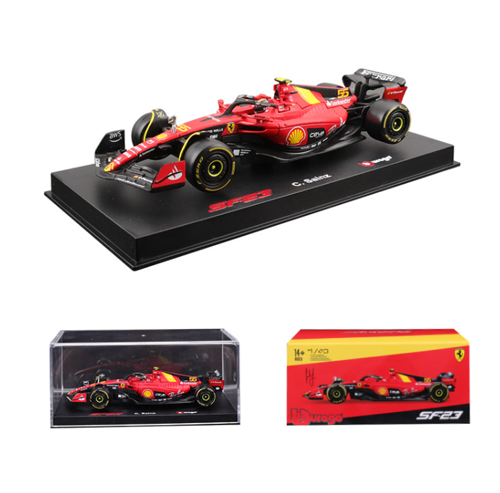 Bburago 1:43 F1 Formula SF23 Monza Ferrari Racing Car Model