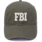 Baseball Cap Unisex Hip Hop Flock Printing for FBI Federal Agent Cotton ...