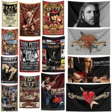 The Heartbreakers Tom Petty Heavy Rock Band Flag Banner Tapestry +Brass Grommets