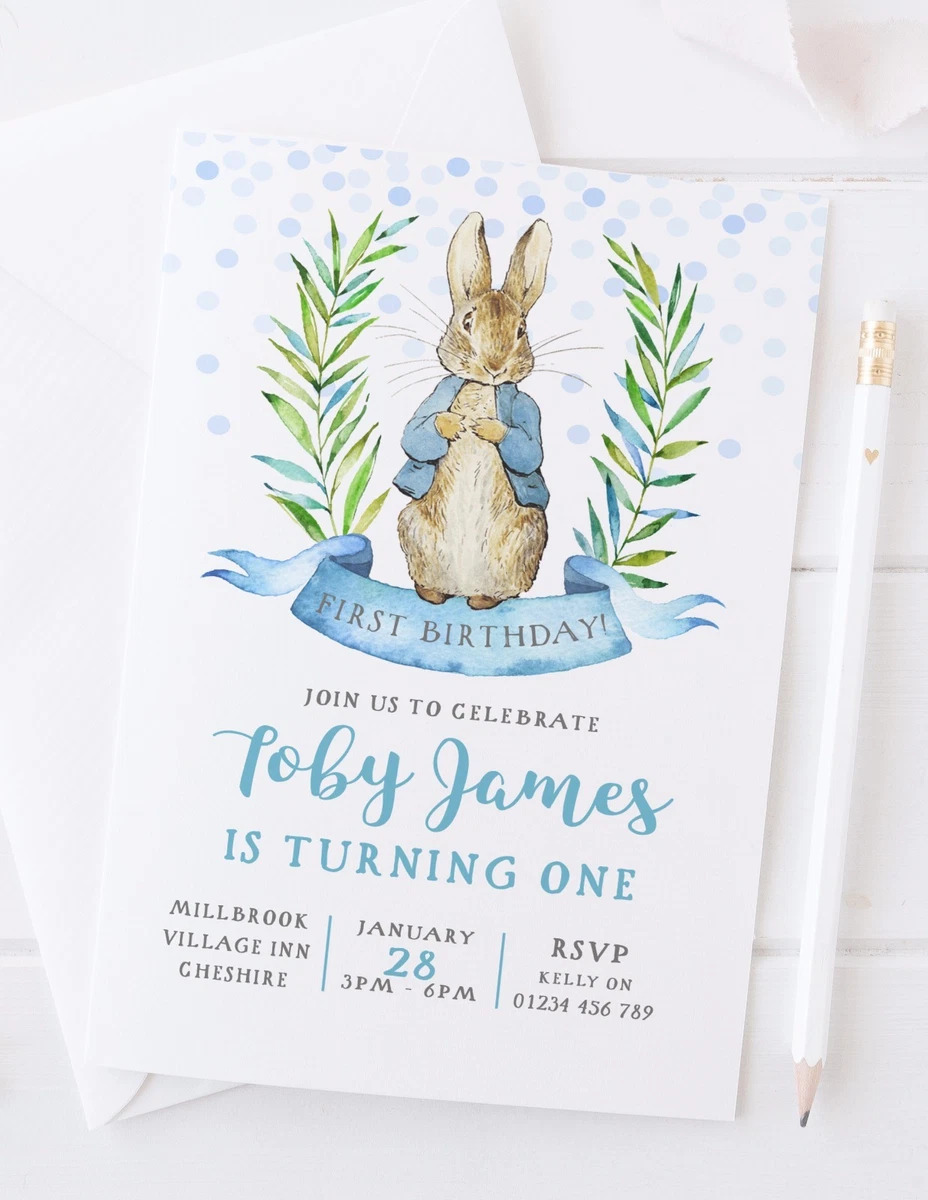 Bunny Birthday Party Invitations