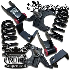 1973-1987 Chevy GMC C10 C-10 5/7 Lowering Drop Kit Spindles Coils Flip Kit