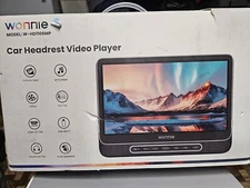 WONNIE 10.5’’ Car DVD Player with Headrest Mount Headphone Remote Control Cables