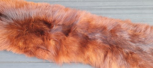 VINTAGE AUBURN COPPER COLOURED REAL FOX FUR COLLAR WRAP - Picture 3 of 3