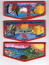 OA Three Flap Patches Lodge 58 & 282 NorCal