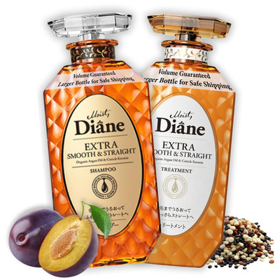 Moist Diane Keratin Shampoo and Conditioner Set for Women & Men, Anti-Frizz Sham