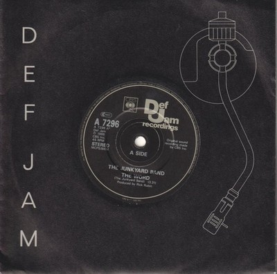Junkyard Band Word 7'' Vinyl UK Def Jam Recordings 1986 7'' In Company Sleeve