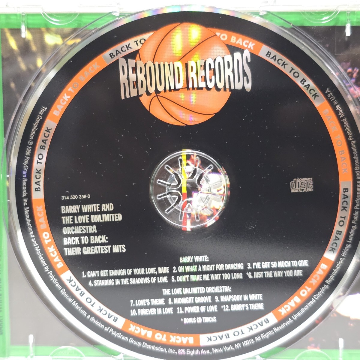 Barry White / Love Unlimited Orchestra: Back To Back Greatest Hits