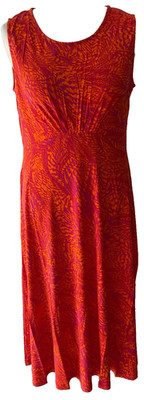 Adini Viscose/elastane dress sleeveless scoop neck waisted Size XXL/L2