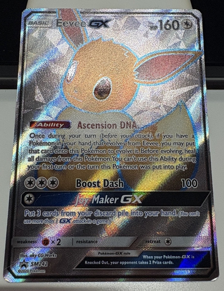 Pokmon TCG Eevee GX SM242 Full Art Black Star Promo | eBay Pokmon TCG Eevee GX SM242 Full Art Black Star Promo | eBay