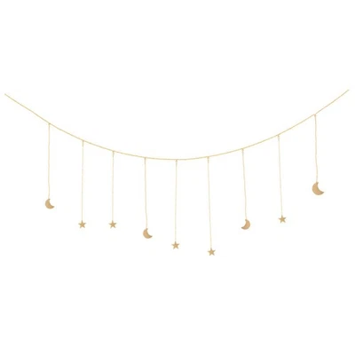 Sterne Mond hängen Ornament Hintergrund Wanddekoration Wohnzimmer DIY Anhänger - Bild 1 von 4