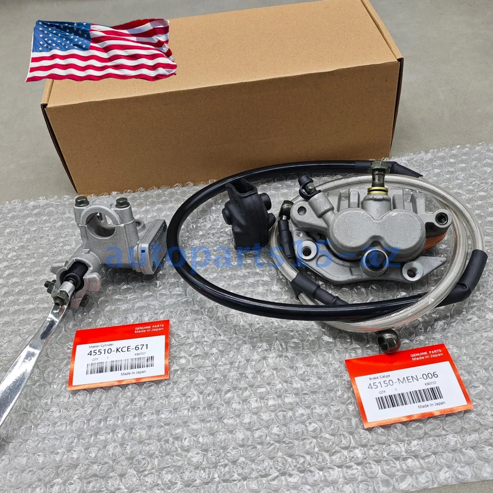 Front Brake Caliper Master Cylinder w/Hose For Honda CRF 250R CRF 450R 2004-2017 Foto 3 de 4