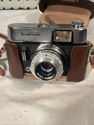 VOIGTLANDER VITO C Camera w/ Lanthar 50mm lens 2.8 Made in Germany Leather Case