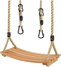 Hanging wooden swing hammock outdoor play for adults and kids 55eb64