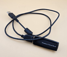 Netgear Wireless N600 Dual Band USB Adaptor With Box  CD Black TESTED WORKS