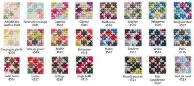 DMC Coloris Color Palette Embroidery Floss Full Set 23 all
