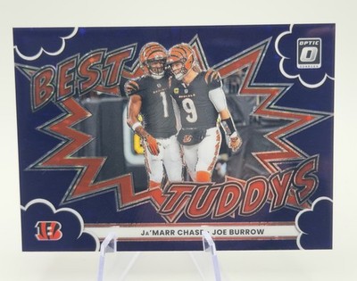 2025 Optic Joe Burrow Ja’Marr Chase Best Tuddys Purple Prizm /25