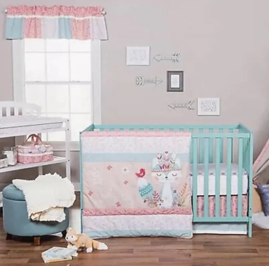 Trend Lab Wild Forever 3-Pc Crib Bedding Set *New*