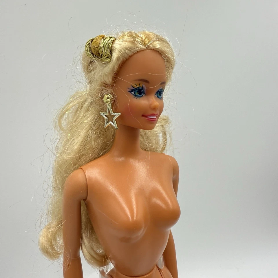 Muñeca Barbie Sun Sensation 1991 desnuda pelo brillante reparación roble Foto 4 de 4