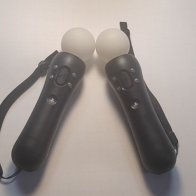Sony PlayStation Move Wireless Motion Controllers CECH-ZCM2U PS4 PS3 PSVR Native