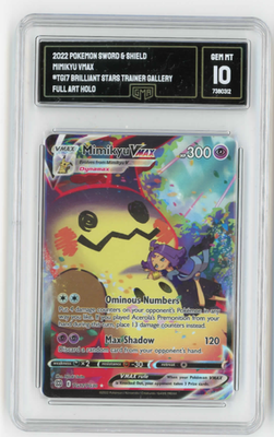 POKEMON 2022 Brilliant Stars Full Art MIMIKYU Vmax #TG17 Gem Mint