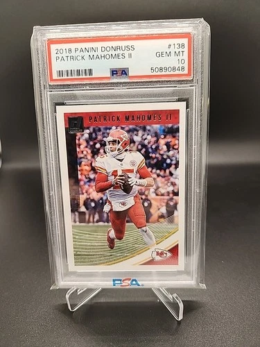 2018 Donruss Base Patrick Mahomes #138 PSA 10 50890848