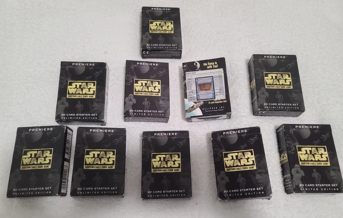 Star Wars CCG Decipher Complete Collectible Card Game Sets for