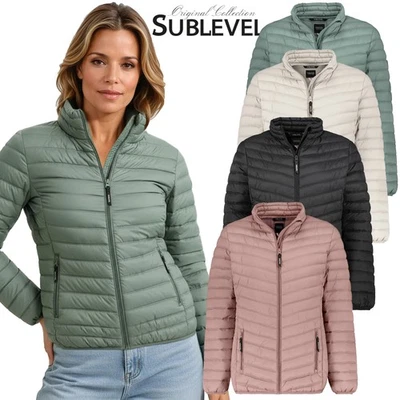 SUBLEVEL Damen  SteppjackeÜbergangsjacke leicht für Herbst & Winter Outdoor - Bild 1 von 2