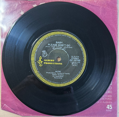 AC/DC - AUSTRALIA - 7''-´75 - Baby Please Don´t Go / Love Song - AP10700 - Albert