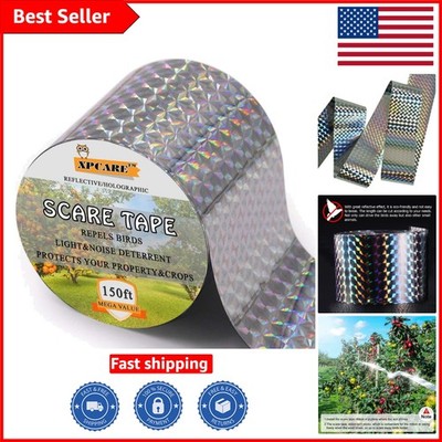 150ft x 2in Reflective PET Bird Control Tape - Protect Property & Wildlife