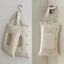 Baby Car Tissue Box Holder Portable Tissue Bag Removable Flip Design Stroller Ac
