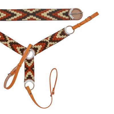 Charro Saddle Pechera Tri Cafe 34.5'' Cincho Breastcollar