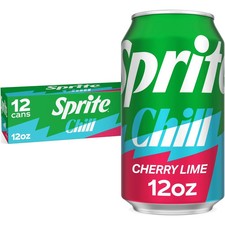 Sprite Chill Cherry Lime Natural Flavor Soda Soft Drink Cans 12 Fl Oz 12 Pack Sprite Chill Cherry Lime Natural Flavor Soda Soft Drink Cans 12 Fl Oz 12 Pack