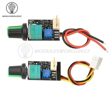 DC 12-60V 4-Wire PWM Fan Speed Controller 3A Fan Governor Speed Control Switch