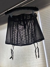 Victoria Secret Daisy Lace Corset Garter skirt size L