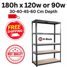 G-Rack Garage Shelving Units VARIOUS SIZES Single Bay 5 Tier Shelf FREEPOST