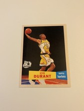 2007-08 TOPPS 50TH ANNIVERSARY 1957 VAR, KEVIN DURANT ROOKIE CARD #112 SONICS. rookie card picture