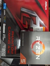 Ryzen 5500 & B550 ASRock Phantom Gaming 4 with Wifi  usb 3.1 motherboard New