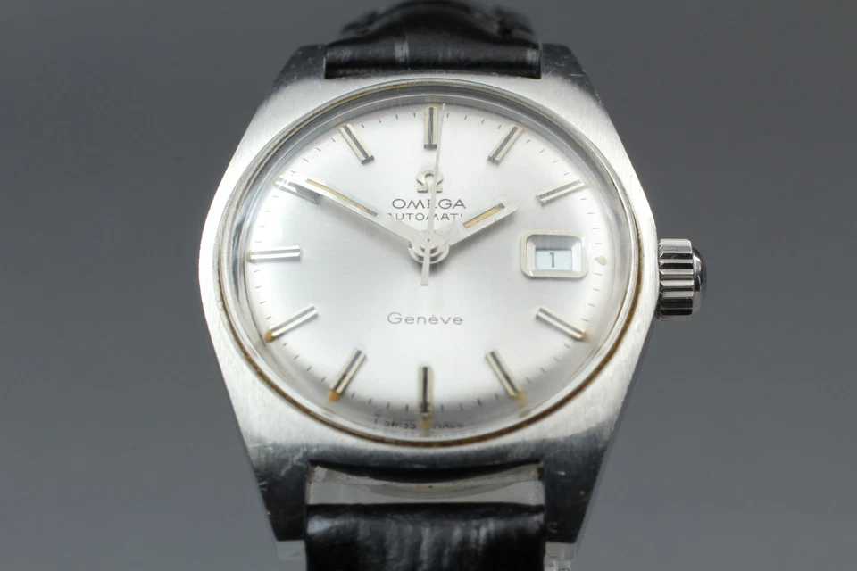 Vintage 1970 [Near Mint] Omega Geneve Cal.684 24mm Automatic Silver Dial Women's - Bild 3 von 4
