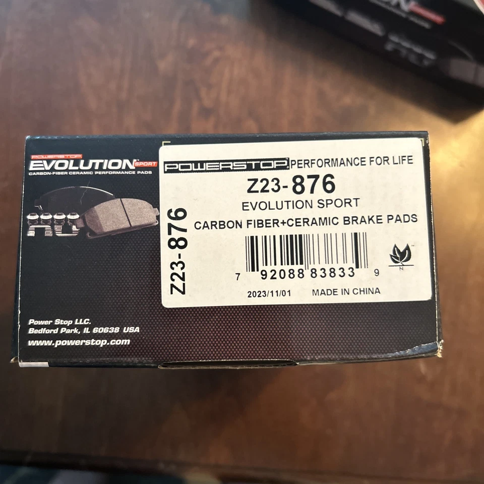 Juego de pastillas de freno traseras de 2 ruedas Powerstop Z23-876 para MB Mercedes Clase SLK CLK Foto 2 de 3