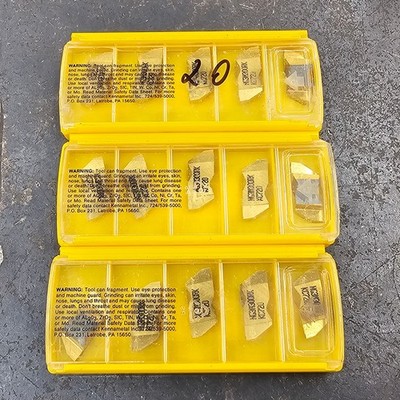 Qty 5 Kennametal 3mm WOC NG3M300RK KC720 Grade Carbide Grooving Inserts