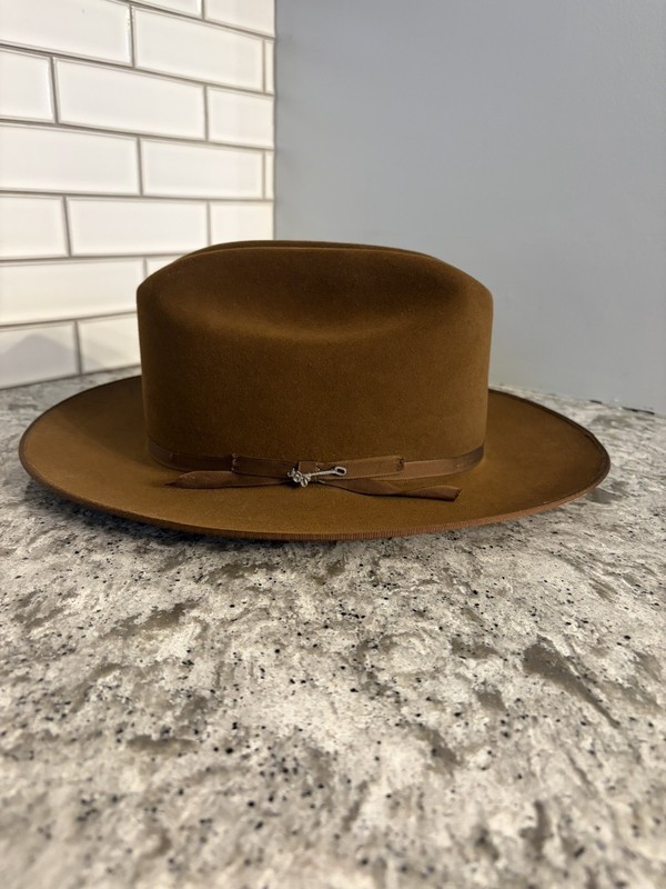 Stetson Royal Deluxe Open Road, Cognac, Size 7 1/8 (57)