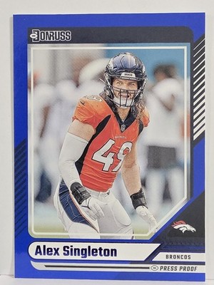 2024 Donruss #231 Alex Singleton Press Proof Blue
