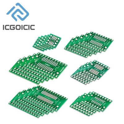 30PCS SMD to DIP Adapter PCB Kit for SOP8 SOP14 SOP16 SOP20 SOP24 SOP28