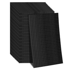 MECCANIXITY 14400 PCS Glass Mirrors Disco Ball Tiles Self-Adhesive Black