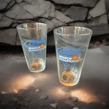2 MARCH TO THE CHAMPIONSHIP Pint Beer Glass NCAA College Basketball Bud Light ✅