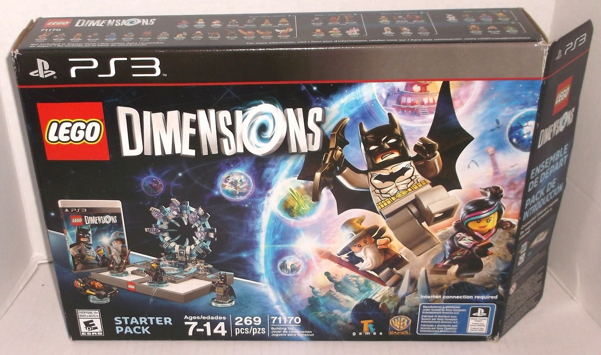 LEGO DIMENSIONS STARTER PACK PS3 inc BATMAN GANDALF WYLDSTYLE