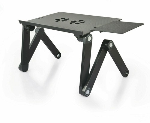 Cadeau de Noël pliant ordinateur portable compact support canapé-lit table canapé cuisine ajuster - Photo 31/42