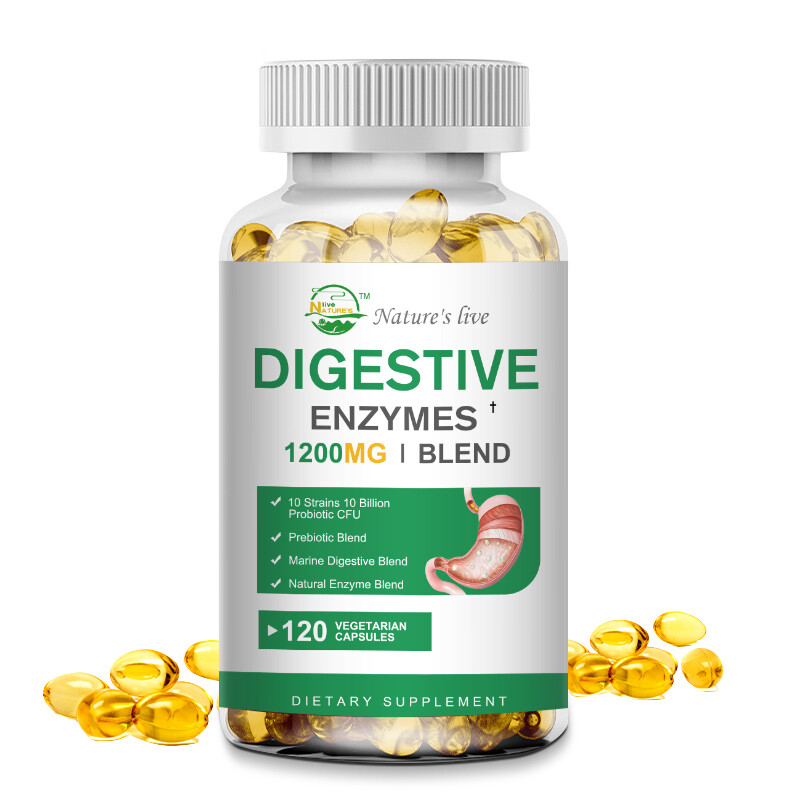 Digestive Enzymes Prebiotic & Probiotics Pancreatin Enzimas
