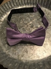 Boy s Lilac Polka Dot Bow Tie